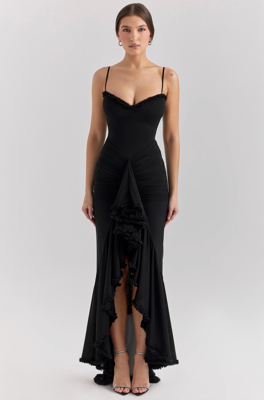 alandra ruched maxi dress Alandra Ruched Maxi Dress Sale