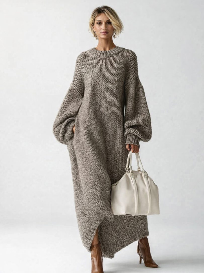 oversized knit maxi dress Monique 42 inches/101