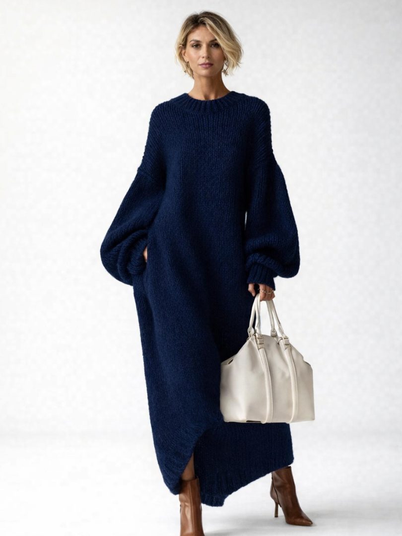 Monique | Oversized Knit Maxi Sweater Dress for Women